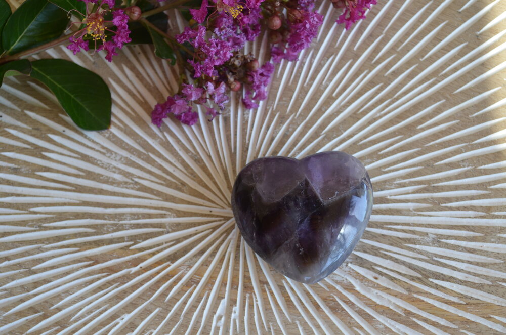 Amethyst heart