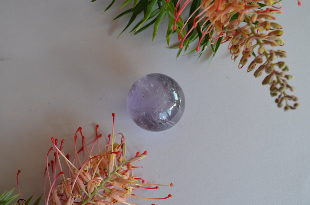 Amethyst sphere