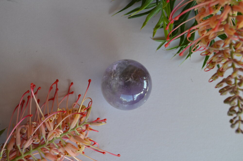 Amethyst sphere