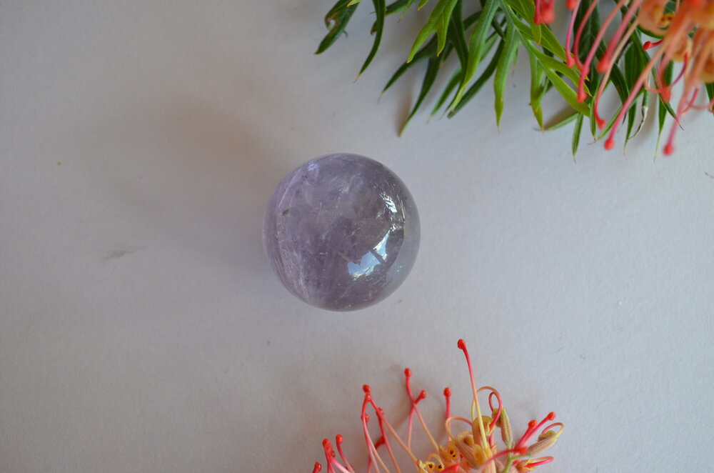 Amethyst sphere