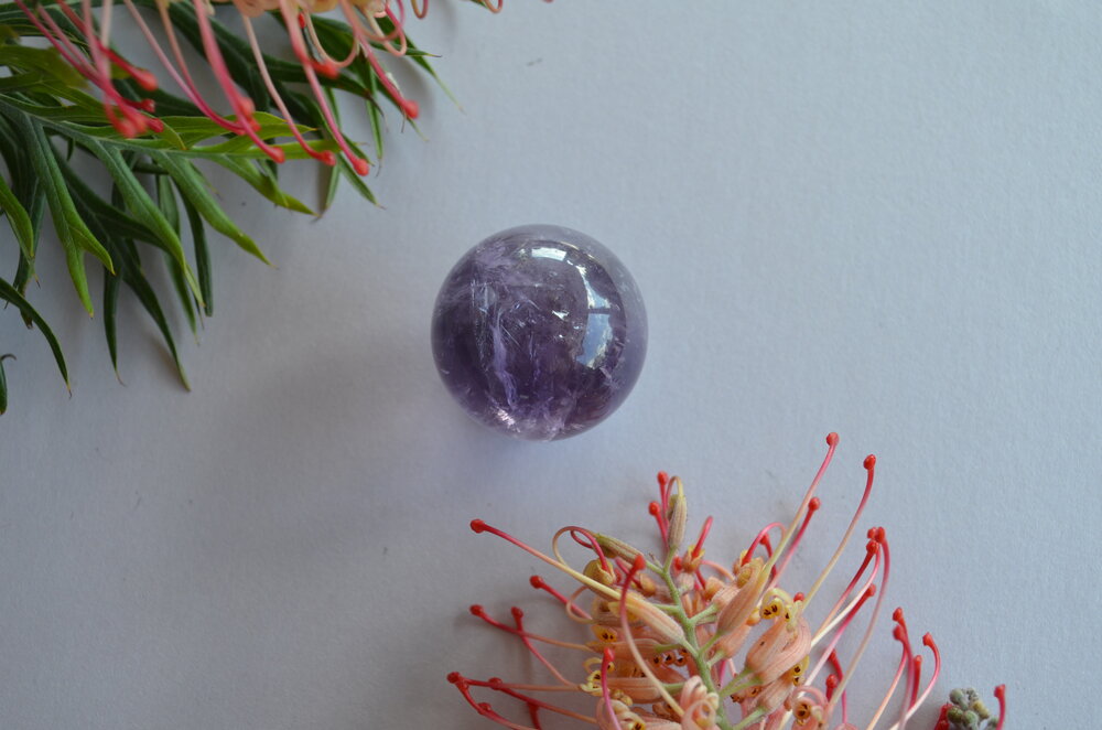 Amethyst sphere