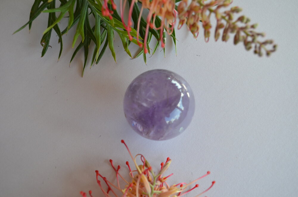 Amethyst sphere