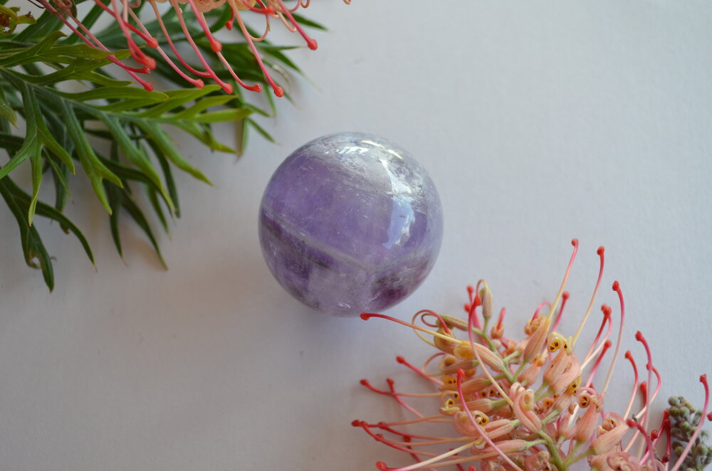 Amethyst sphere