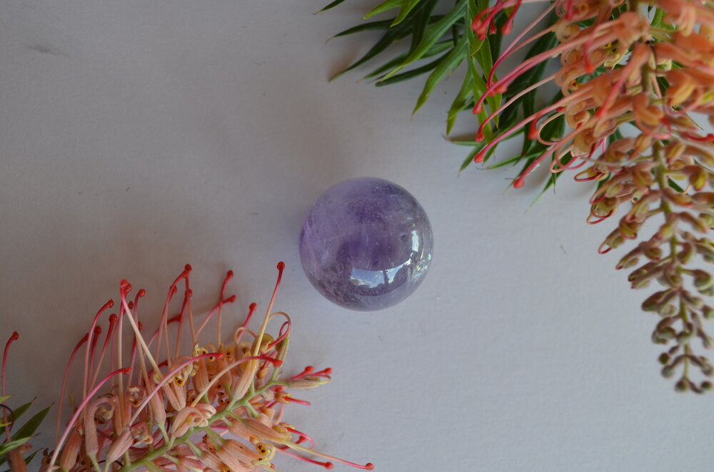 Amethyst sphere